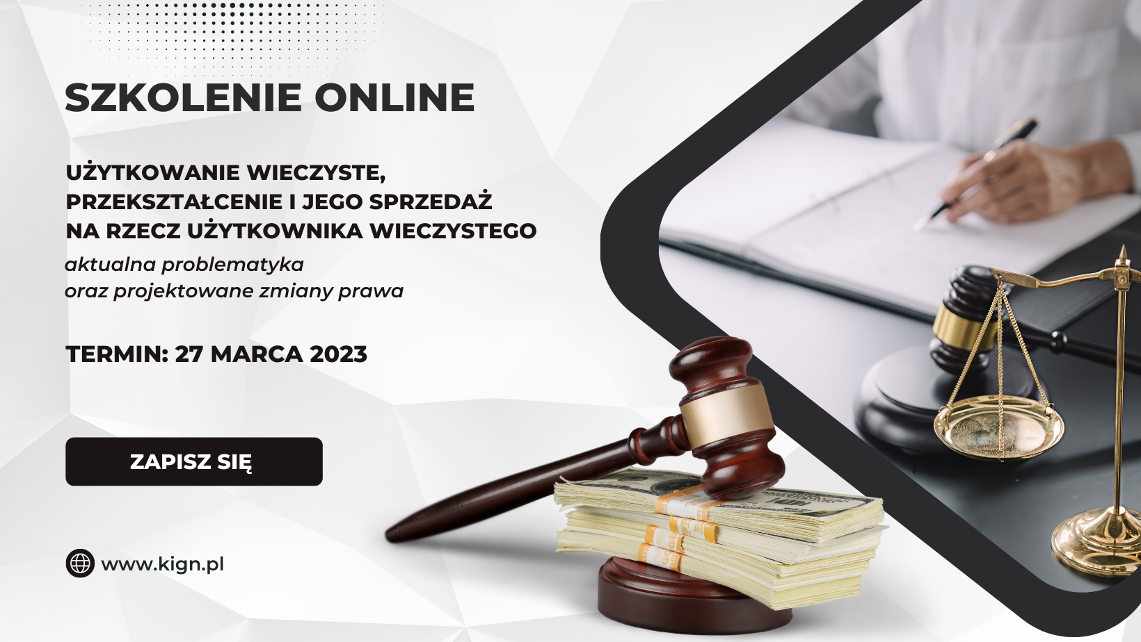 Szkolenie użytkowanie wieczyste, [rzekształcenie i jego sprzedaż na rzecz użytkownika wieczystego